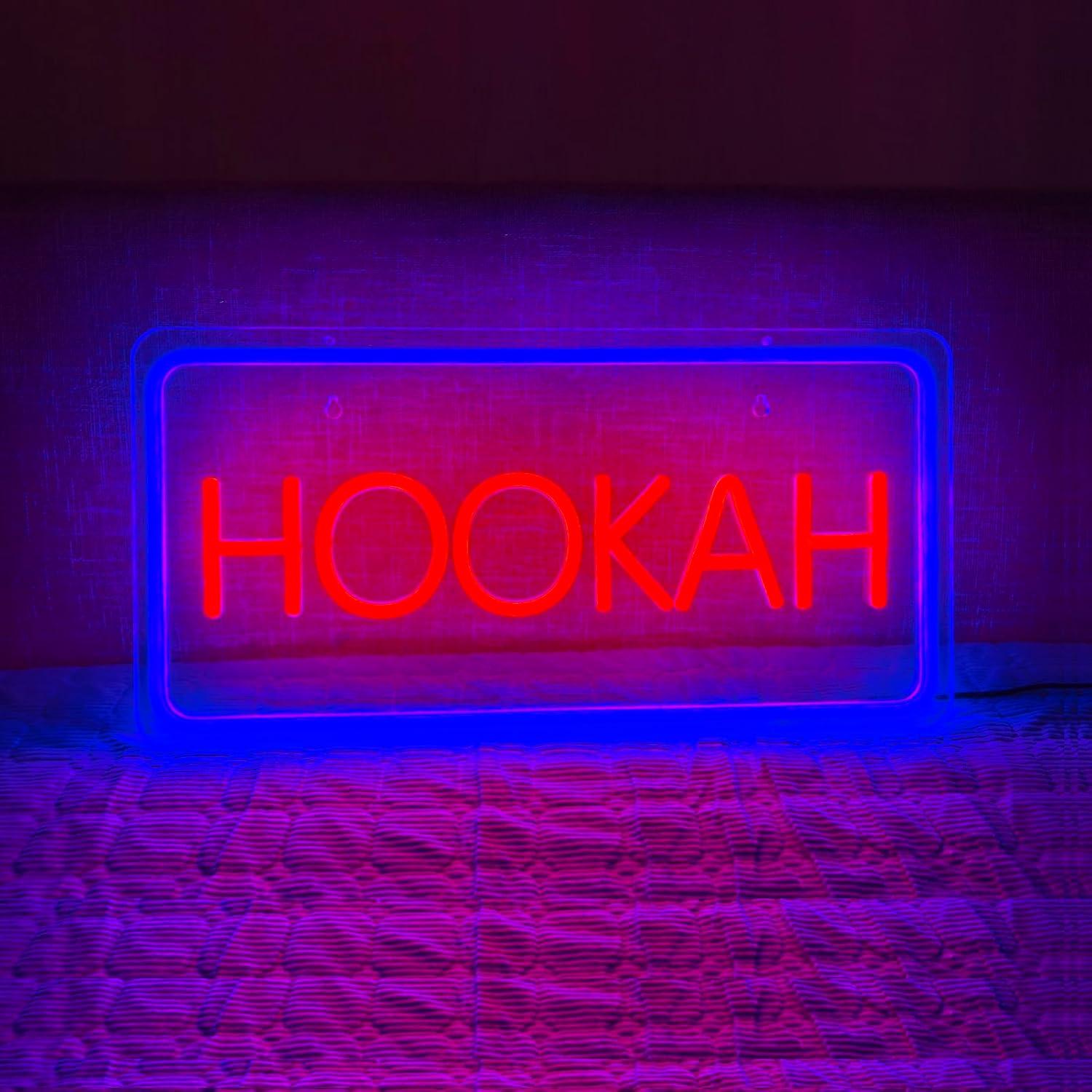 Vaping Store - Letrero de neón HOOKAH con luces