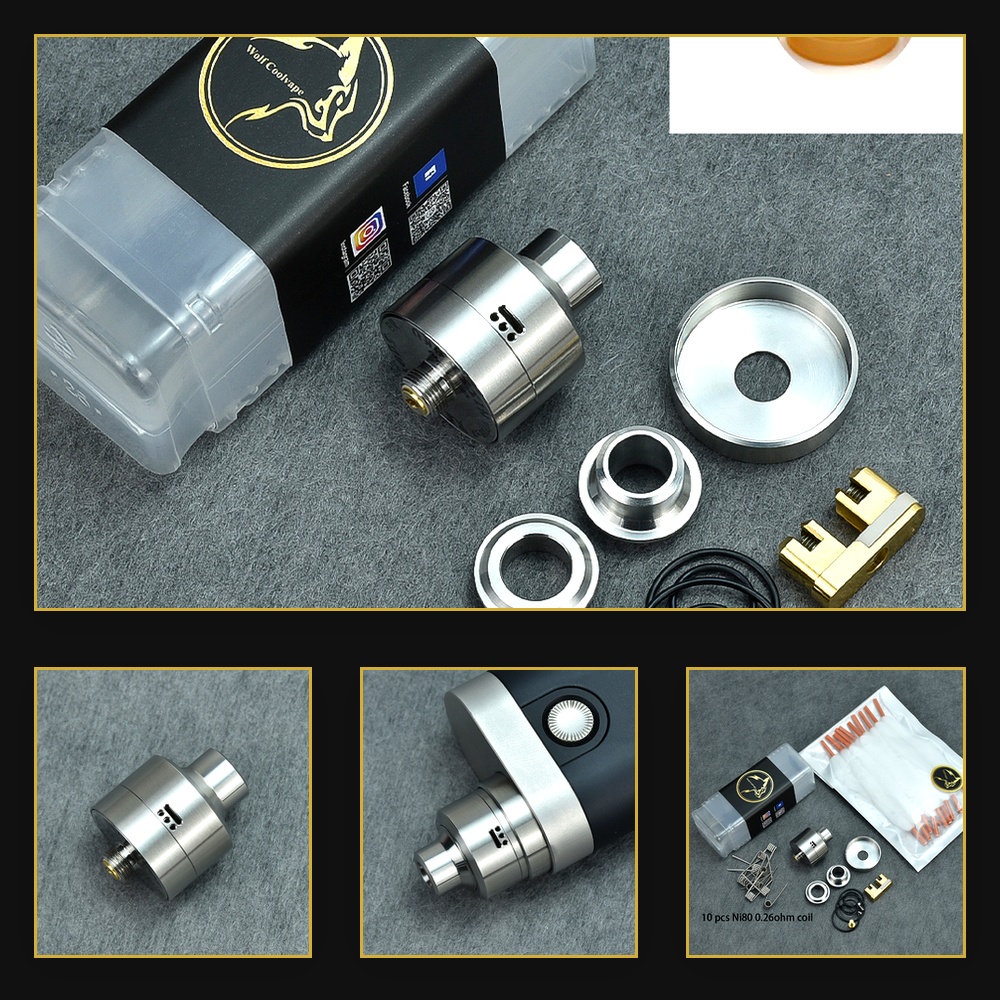 Accessories For Vaping - Atomizador Wolfcoolvape Nisshoku RDA para Vapeo